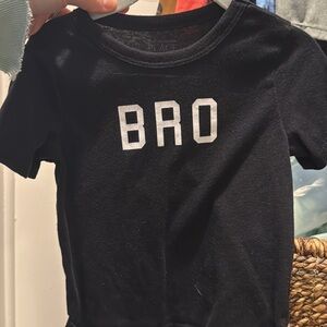 Old Navy Black 'BRO' Kids Tee